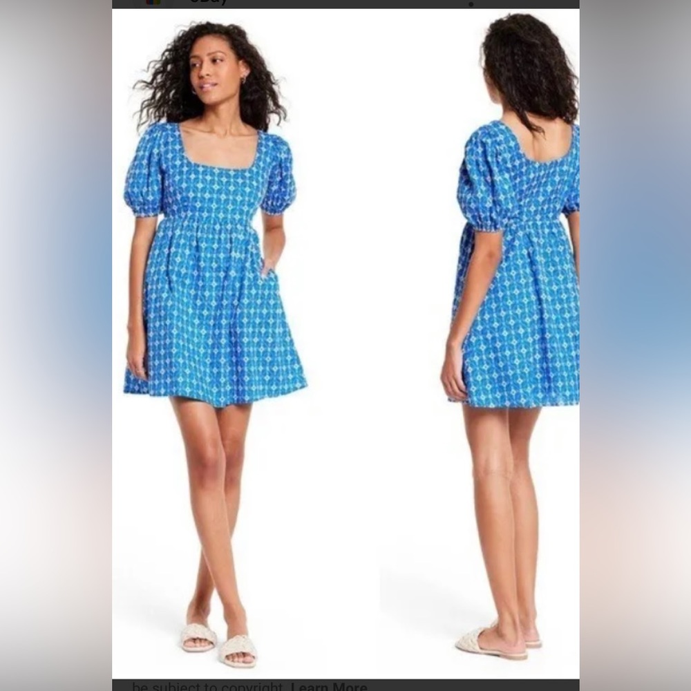 Rhode x target embroidered blue dress 👗 size XXL ,  XL limited edition both NWT